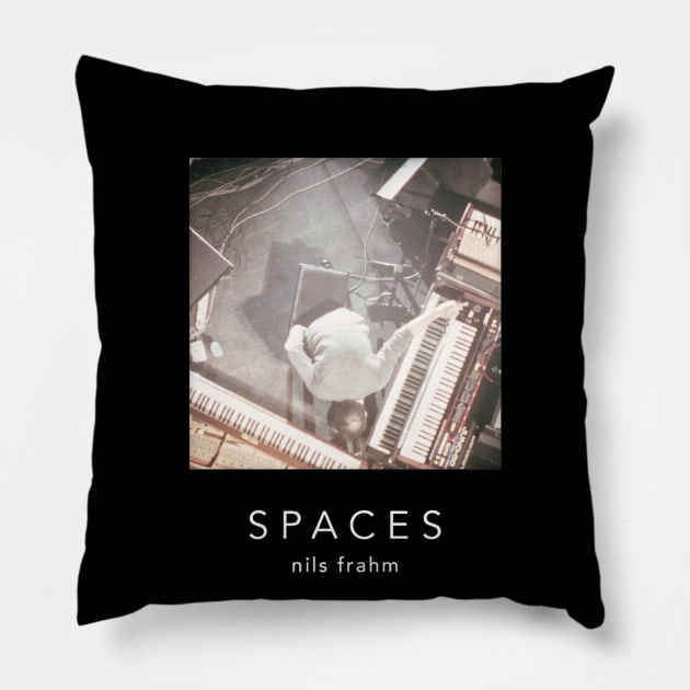 Nils Frahm #2 (black version) Pillow by corekah