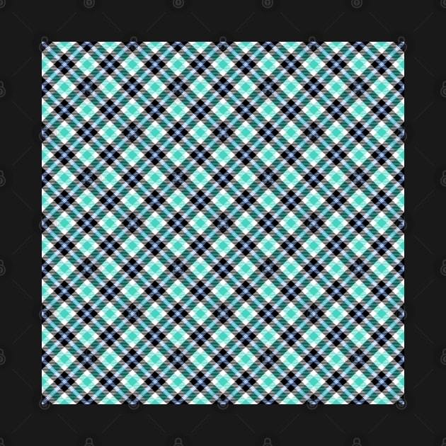 Green and blue plaid Pattern by MarjanShop