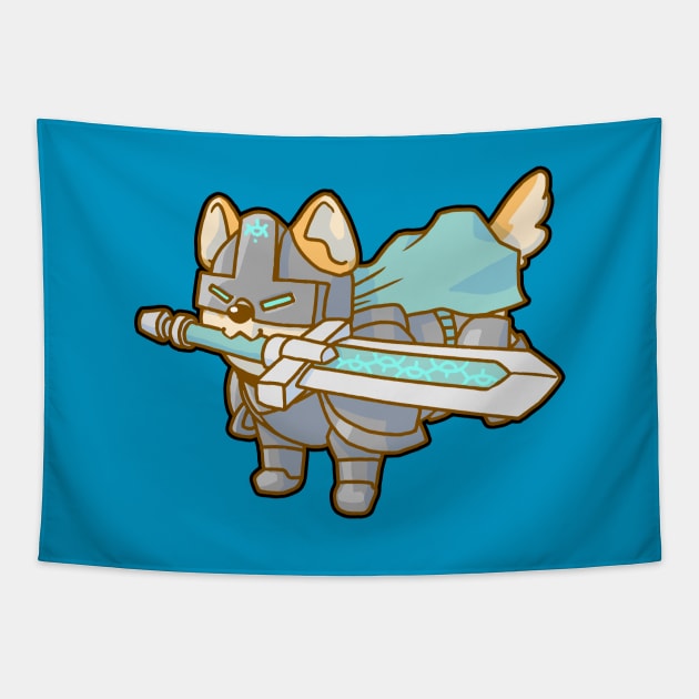 Paladin Puppy Tapestry by NathanBenich