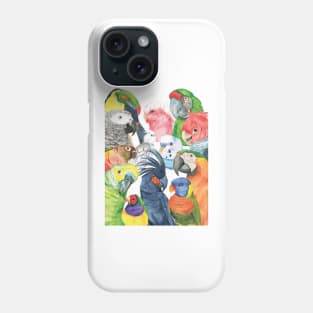 All my parrot watercolor Phone Case