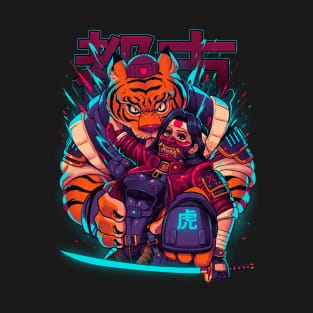 Cyber Samurai Tiger T-Shirt