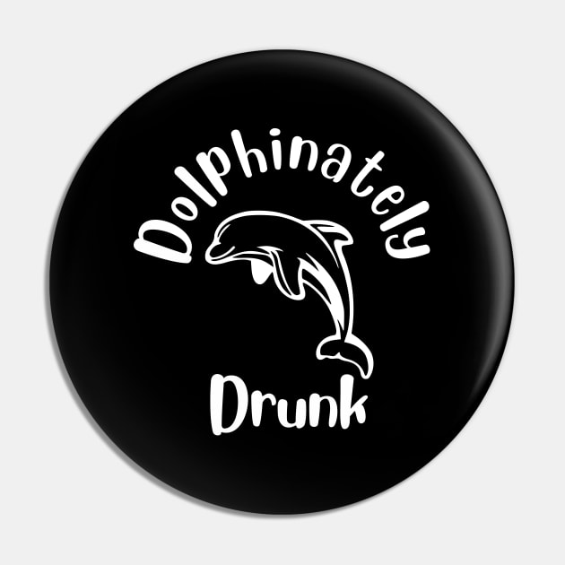 Dolphinately Drunk Pin by HobbyAndArt