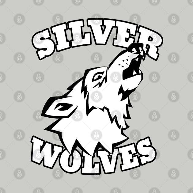 Silver Wolves mascot by Generic Mascots