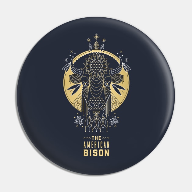 Bison Pin by CatCoq