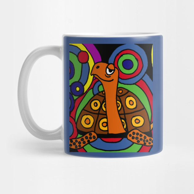 Funny Colorful Box Turtle Abstract Art Box Turtle Mug Teepublic