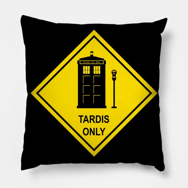 Timelord Parking Pillow by RisaRocksIt