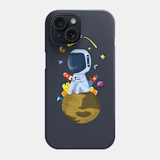 Astronaut Doodle Phone Case