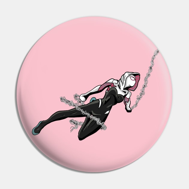 Spider-Gwen Pin by Black Snow Comics