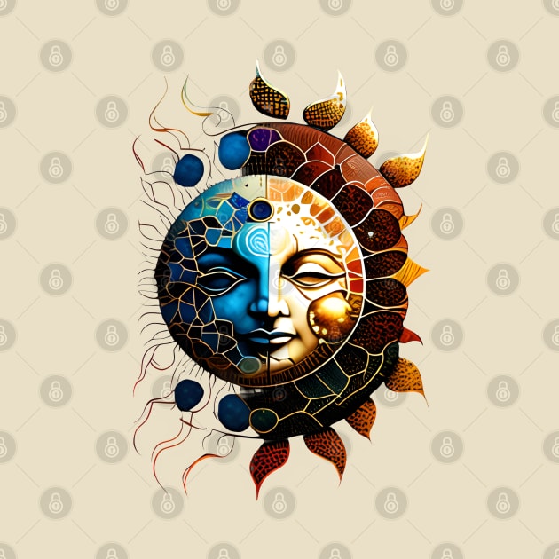 Mosaic Sun & Moon by Xie