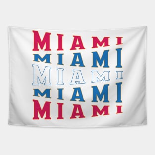 TEXT ART USA MIAMI Tapestry