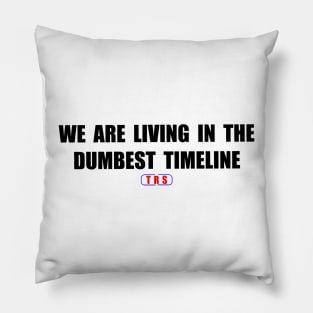 We are living in the dumbest timeline Pillow