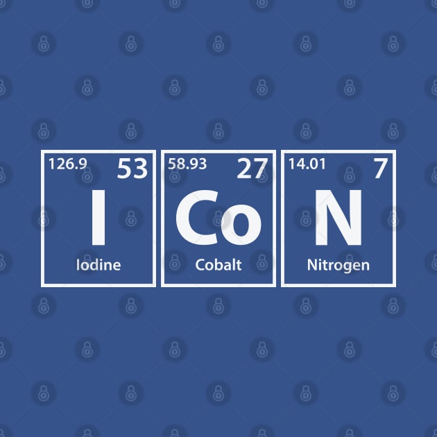 Icon (I-Co-N) Periodic Elements Spelling by cerebrands