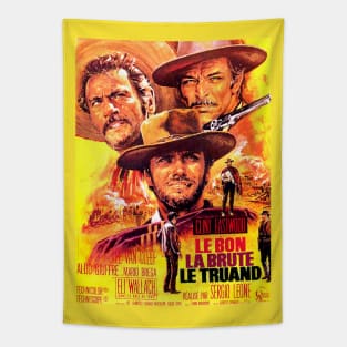 Classic Western Movie Poster - Good, Bad, Ugly Tapestry