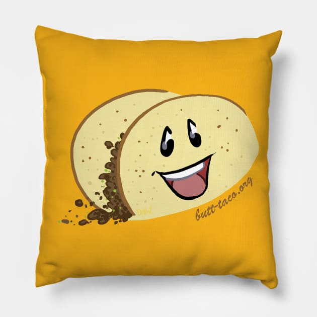 Butt-Taco.org Pillow by damnyouwillis