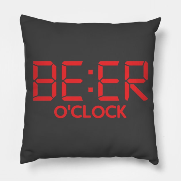 Beer O'Clock Pillow by ericb