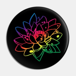 Rainbow Lilly Pin