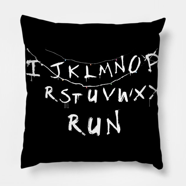 Stranger Things  Written of Lights Pillow by TEEWEB