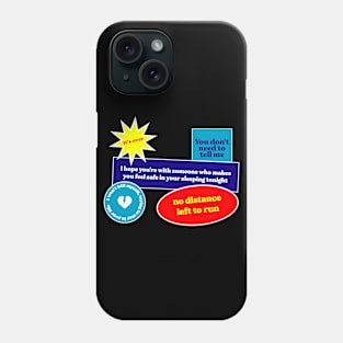 No Distance Left To Run Sticker Phone Case