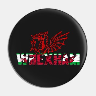 WREXHAM WELSH FLAG DRAIG GOCH RED DRAGON Pin