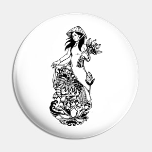 Vietnamese Girl Pin