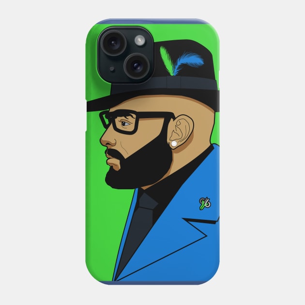 Beards and blazers-green Phone Case by God Given apparel