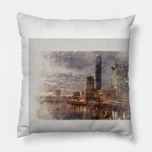 Brisbane Riverscape Pillow