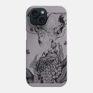 Jpanese kimono girl Phone Case