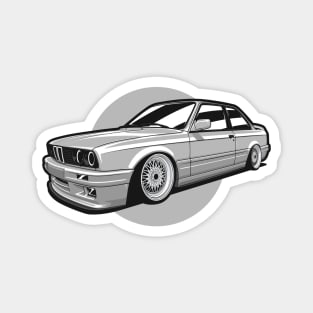 Silver Gray E30 Classic Coupe Magnet