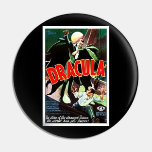 Restored Original Dracula Movie Poster (1931) Reproduction Pin