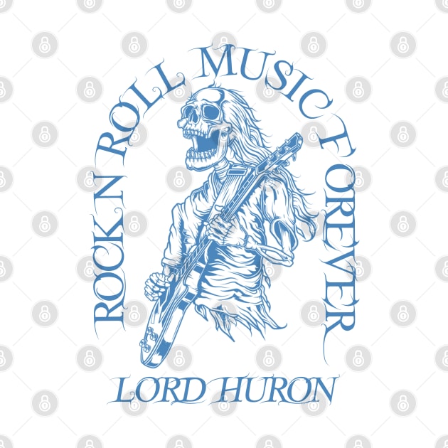 Lord Huron /// Skeleton Guitar Player by Stroke Line