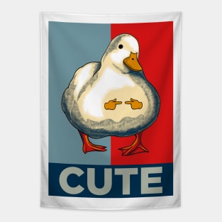 Cute Duck Meme Tapestry