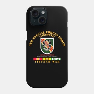 5th Special Forces Group w Flash  VN SVC Phone Case