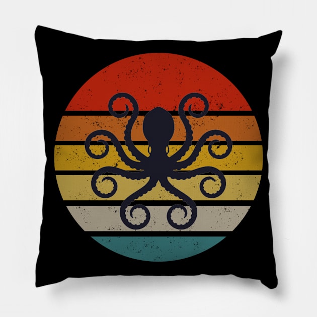 octopus, octopus vintage Pillow by hatem