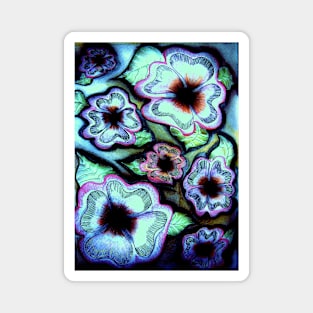 DECO PANSIES  House of Harlequin Magnet