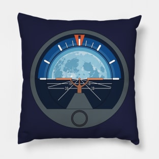 Attitude Indicator Moonrise Pillow