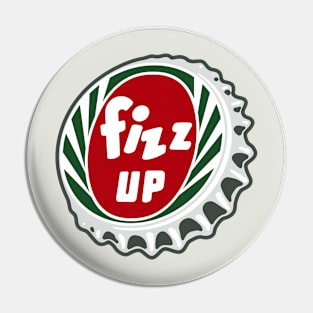 Vintage Fizz Up Soda Bottlecap Pin