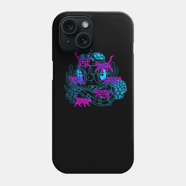 Feline Wet Phone Case by kryptemic