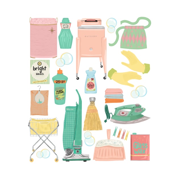 Retro Cleaning Day by jenblove