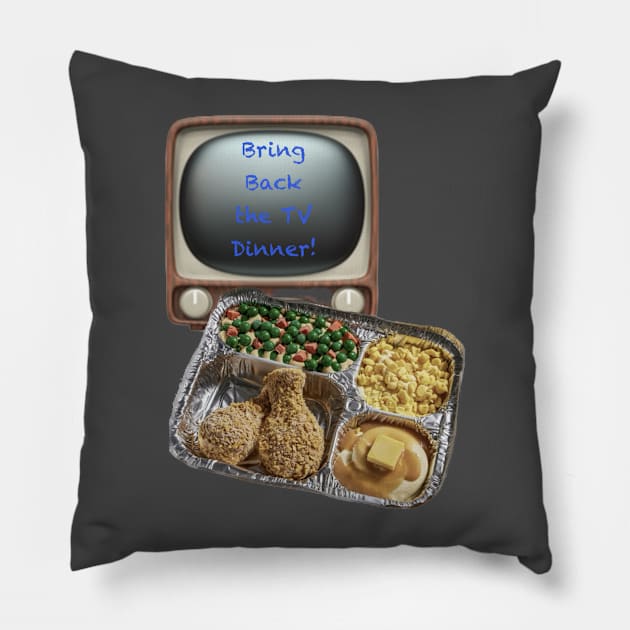 Remember Always the TV Dinner Pillow by MooseFish Lodge