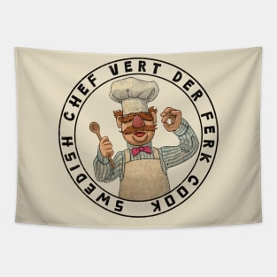 Vert Der Ferk the swedish chef Retro Vintage Tapestry