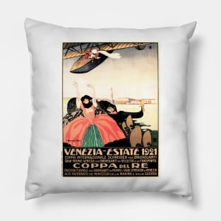 ITALY VENEZIA ESTATE Copa Del Re 1921 Advertisement Vintage Travel Pillow
