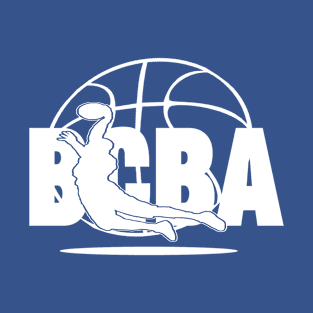 BCBA WHITE LOGO WITH BBALL T-Shirt