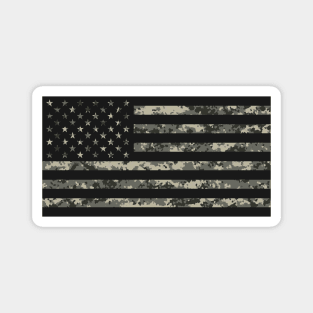 US Flag - Urban Black Magnet