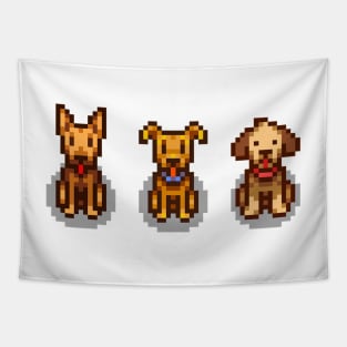 Stardew Valley Pets: 3 Dogs Tapestry