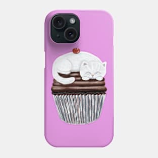 Kitty Cupcake Illustration Phone Case