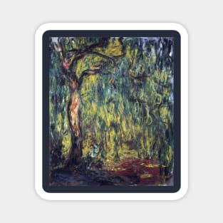 Weeping Willows by Claude Monet Magnet