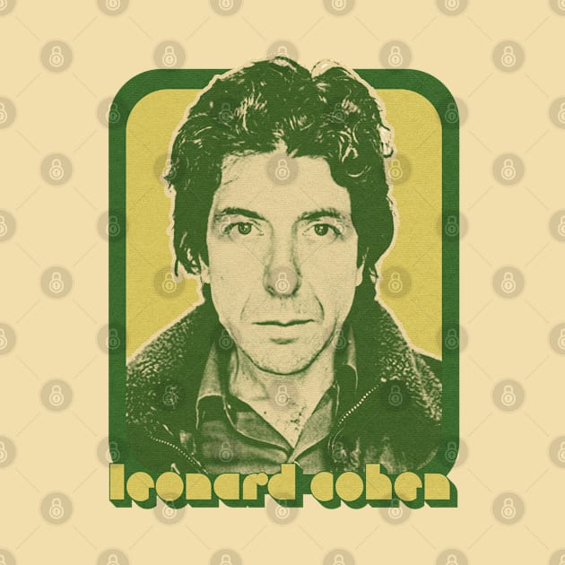 Leonard Cohen / Retro Style Fan Aesthetic Design by DankFutura