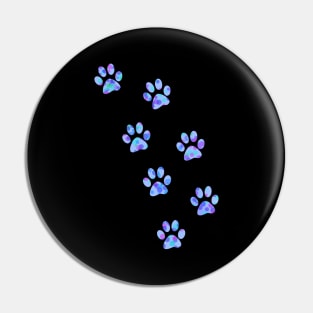 Spotted Paw Prints Pin