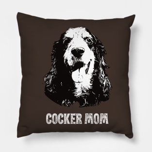 Cocker Mom Cocker Spaniel Design Pillow