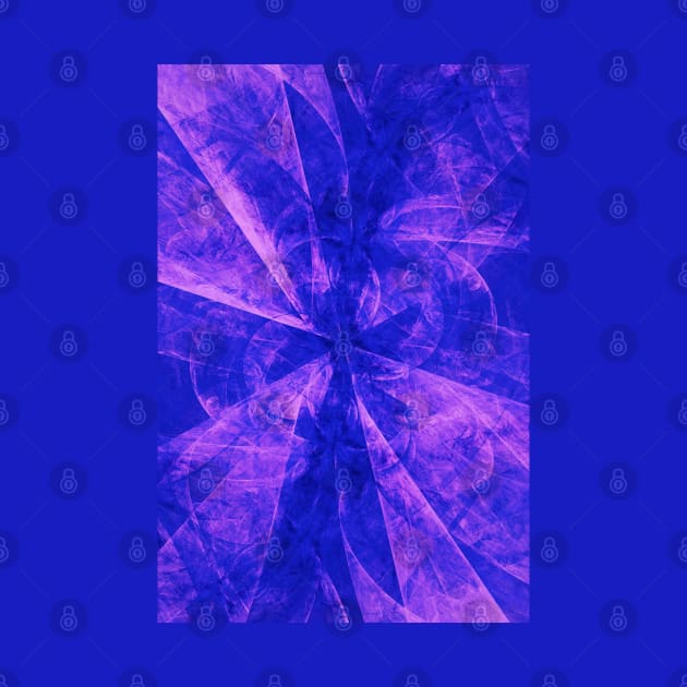 Super Blue and Violet Abstract Splash Burst Artwork by love-fi